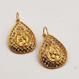 Boucles d'oreilles Torsade Goutte Premium Louise Napoléon Luxe