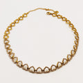 Collier Ras de Cou Multi Coeurs Reliés Cristaux