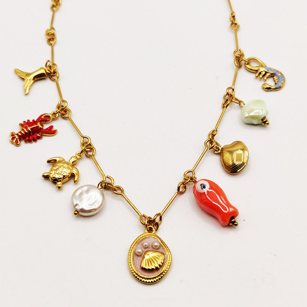 Collier Bibelots Crustacés Luxe