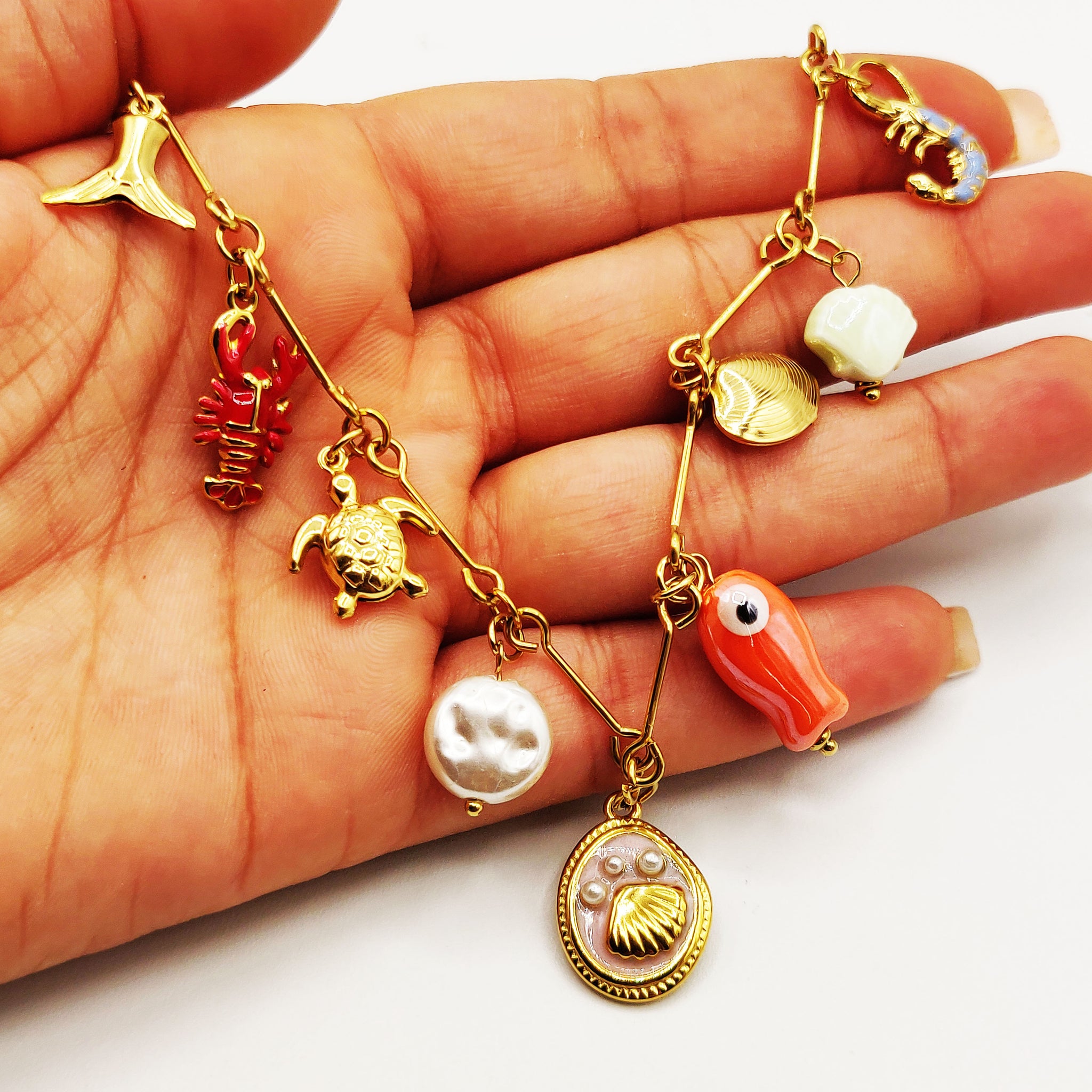 Collier Bibelots Crustacés Luxe