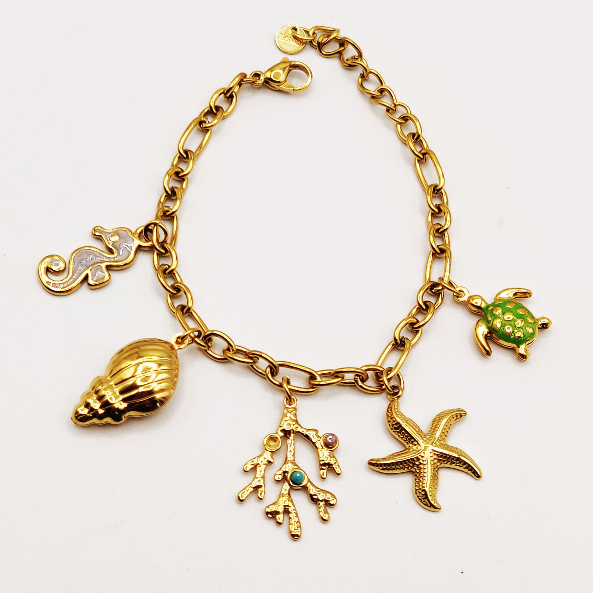 Bracelet Bibelots Tortue et Algues Luxe