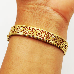 Bracelet Rigide Motifs Orientaux Premium Luxe