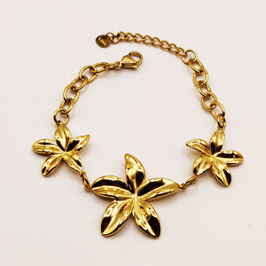 Bracelet Chaîne Fleurs Stylish Luxe