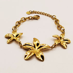 Bracelet Chaîne Fleurs Stylish Luxe