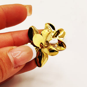 Boucles d'oreilles Chaîne Fleurs Stylish Luxe