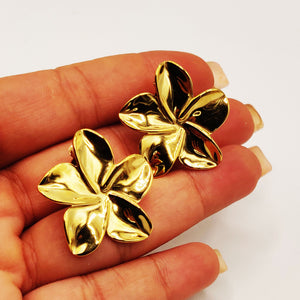 Boucles d'oreilles Chaîne Fleurs Stylish Luxe