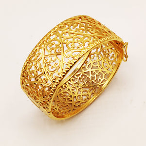 Bracelet Rigide Deblij Large Motifs Orientaux Luxe