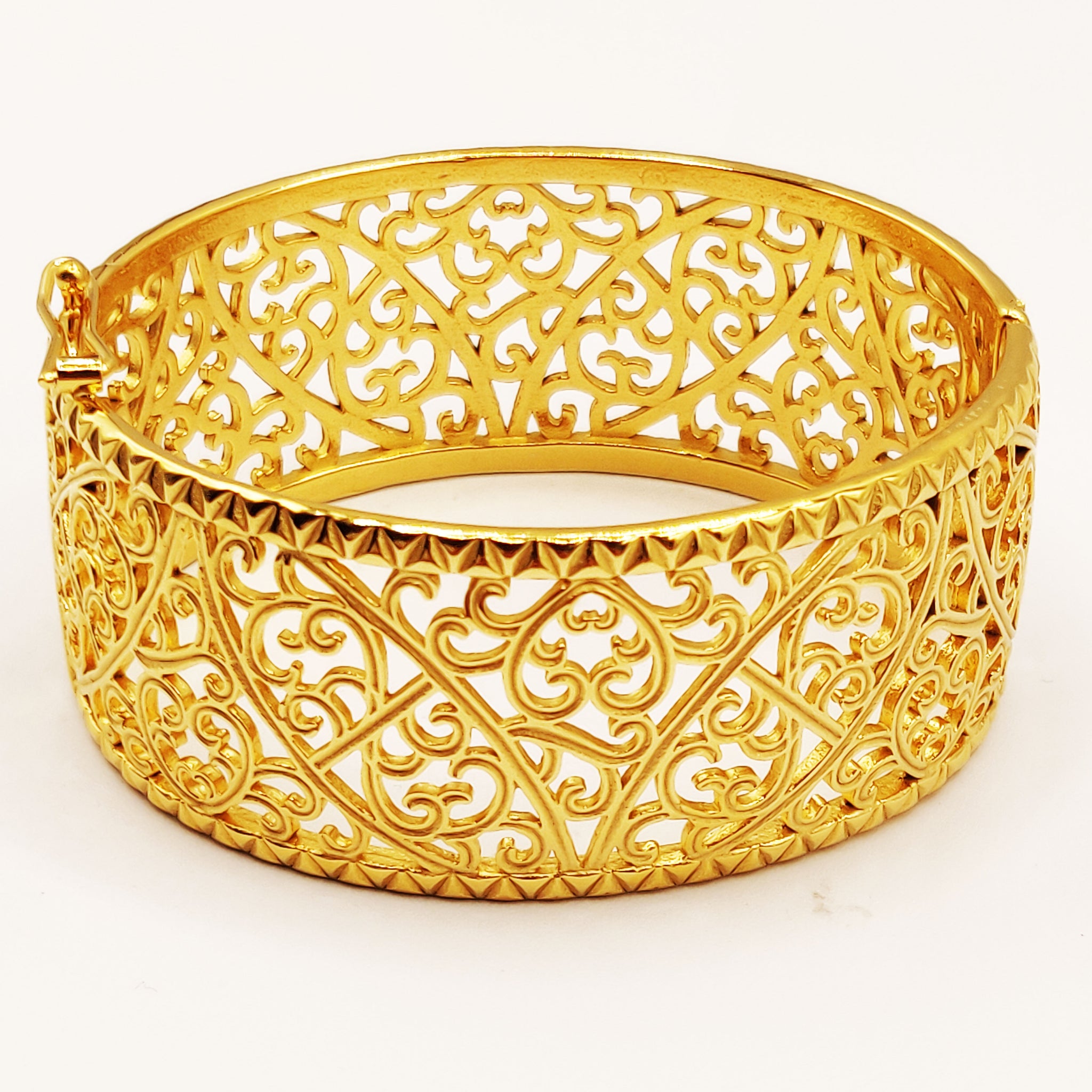 Bracelet Rigide Deblij Large Motifs Orientaux Luxe