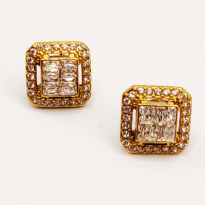 Boucles d'oreilles Carré HC Luxe Doré