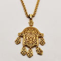Collier / Sautoir Torsade Main de Fatma Motifs Orientaux Pendentifs Petites Mains Luxe