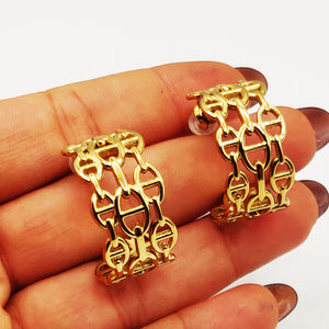 Boucles d'oreilles Multi H Luxe Emmêlés
