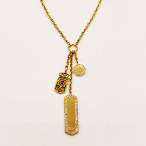 Collier Rafinity Triple Pendentifs Luxe