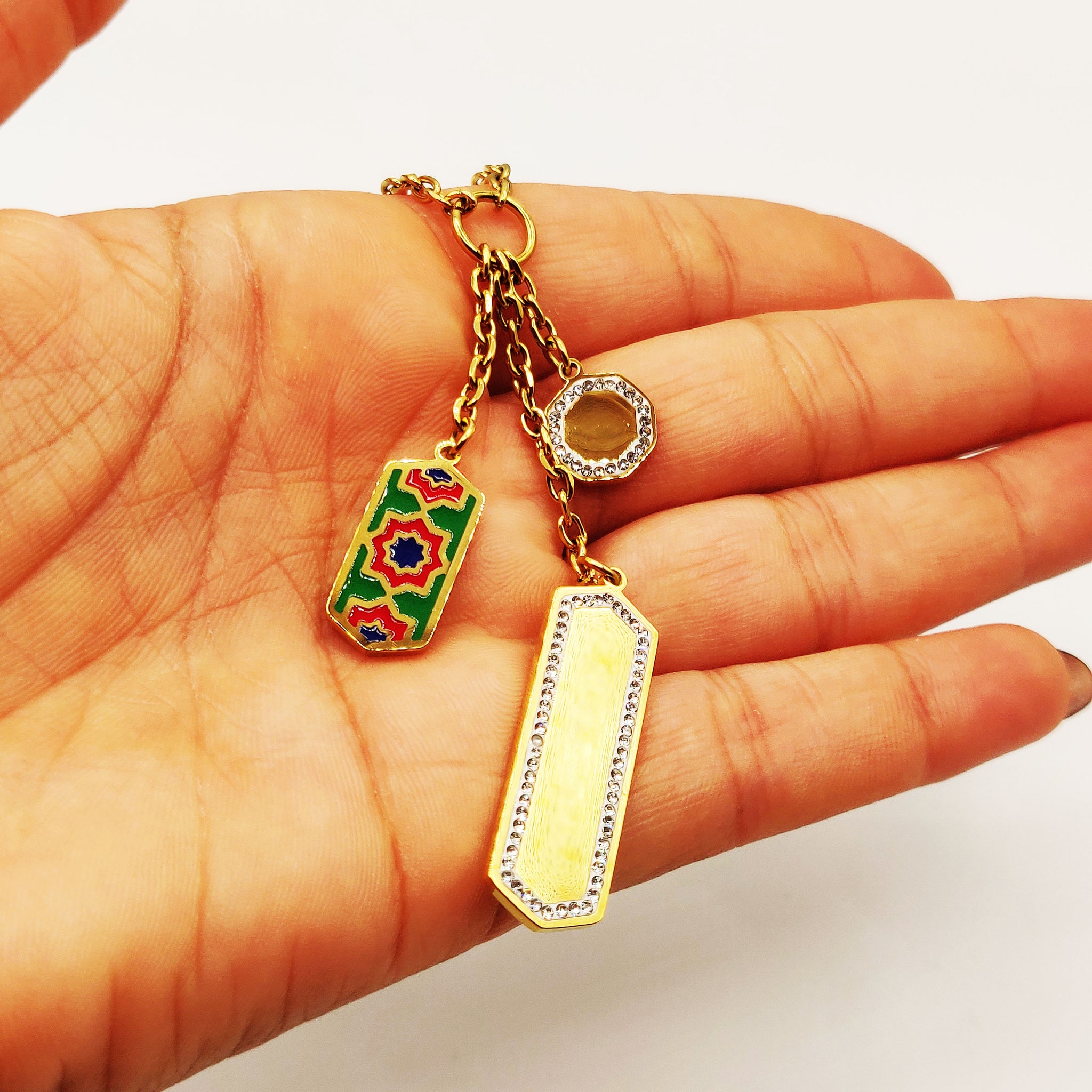 Collier Rafinity Triple Pendentifs Luxe