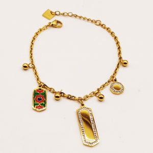 Bracelet Rafinity Triple Pendentifs Luxe