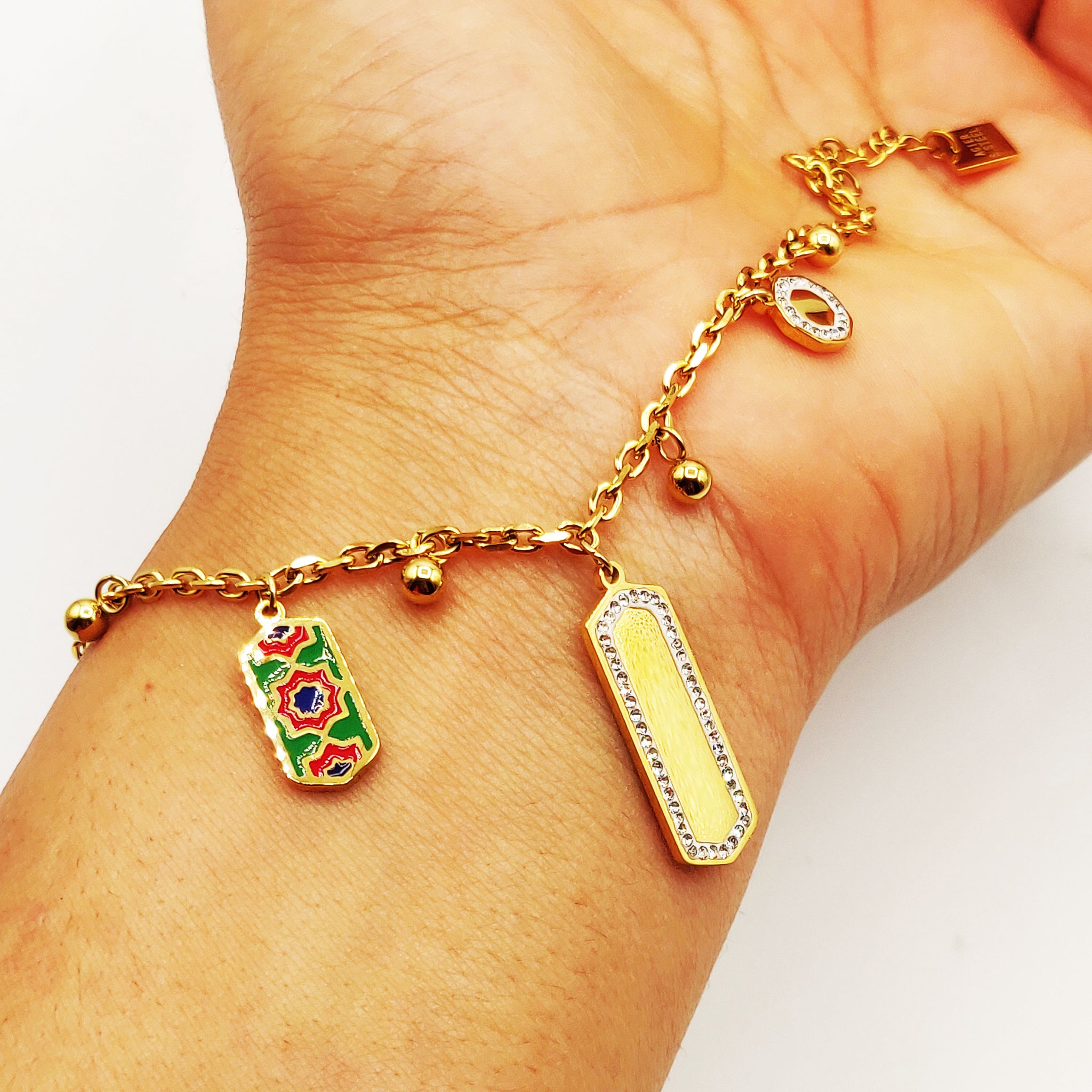 Bracelet Rafinity Triple Pendentifs Luxe