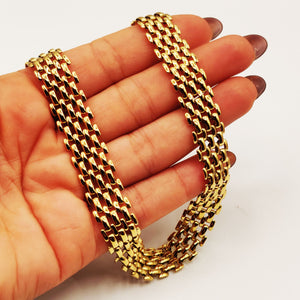 Collier Chaîne à Maillons Large Luxe