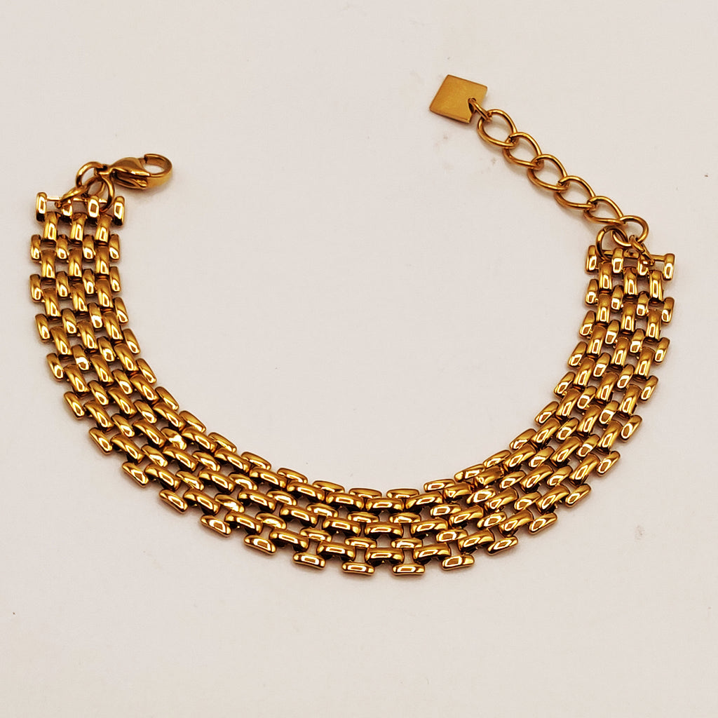 Bracelet Chaîne à Maillons Large Luxe