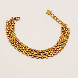 Bracelet Chaîne à Maillons Large Luxe