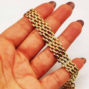 Bracelet Chaîne à Maillons Large Luxe