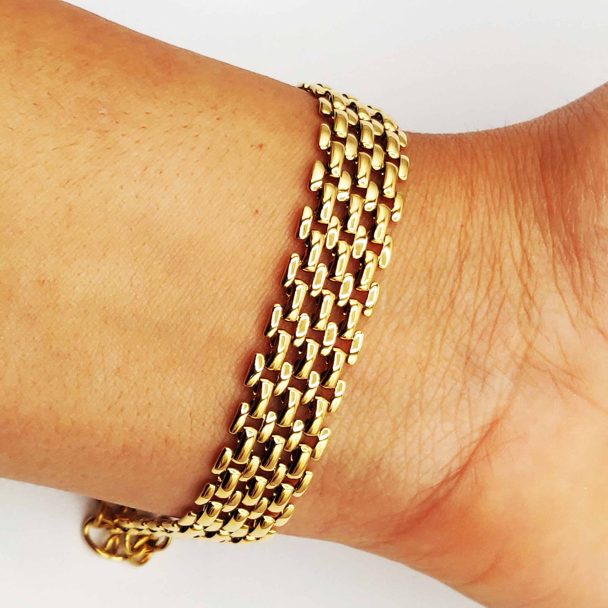 Bracelet Chaîne à Maillons Large Luxe