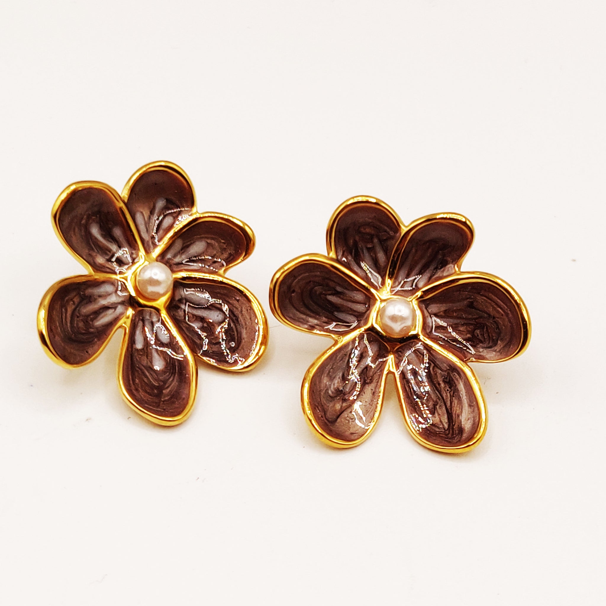 Boucles d'oreilles Fleurs Style Vintage Luxe