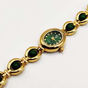 Montre GG Luxe FA1685 Fond Vert et Pierres Vertes
