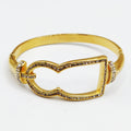 Bracelet Rigide Grand Bab El mansour Creux Cristaux Luxe