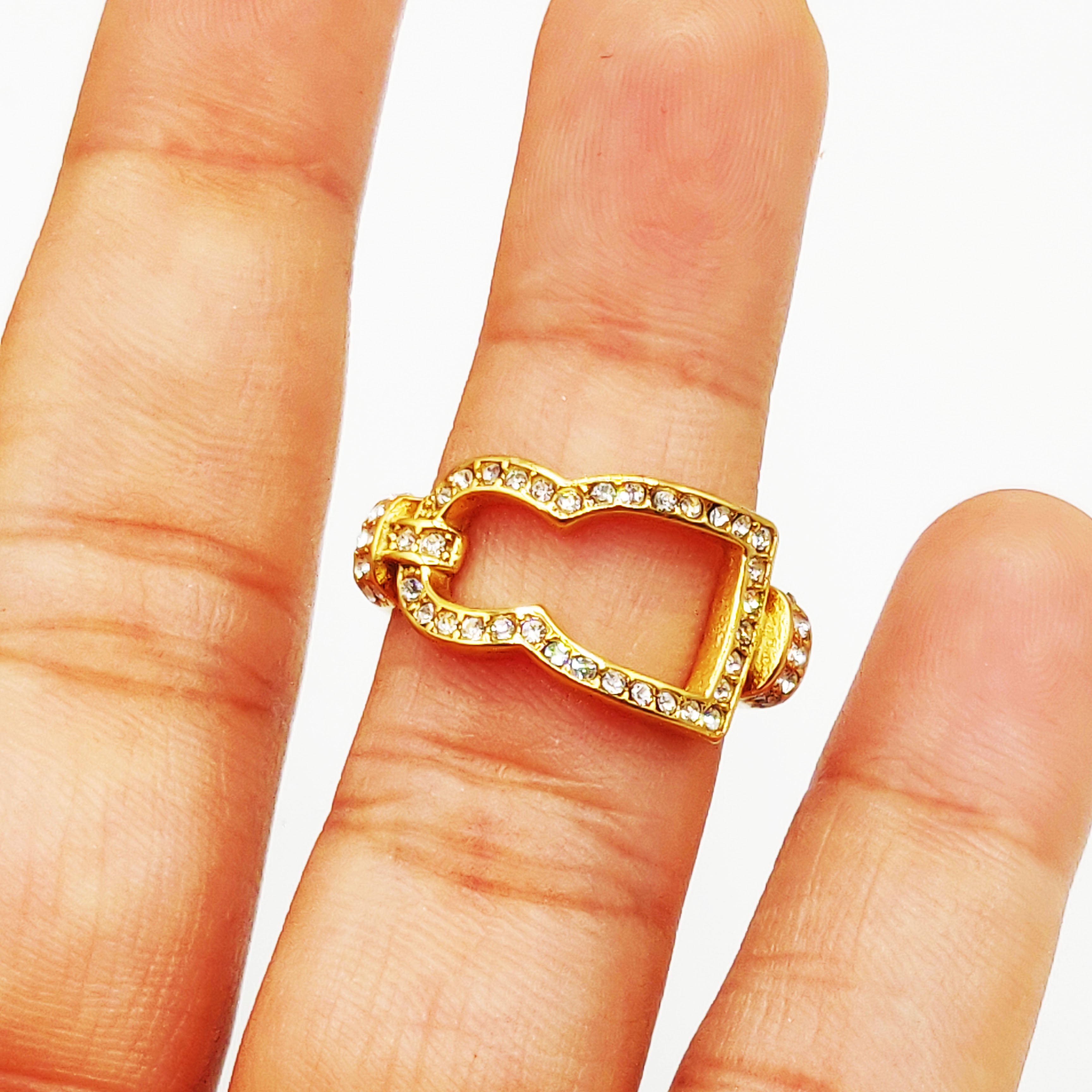 Bague Grand Bab El mansour Creux Cristaux Luxe