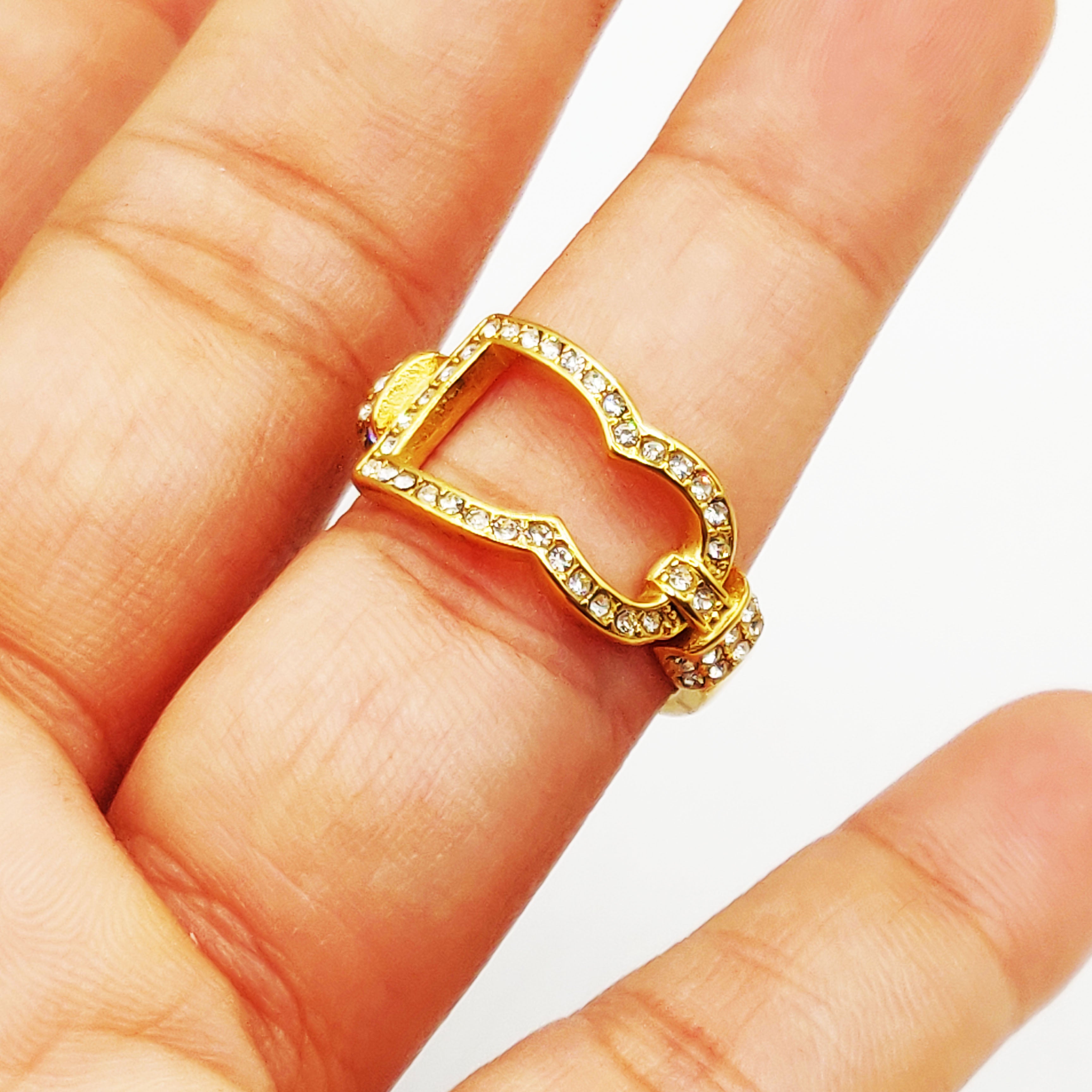 Bague Grand Bab El mansour Creux Cristaux Luxe