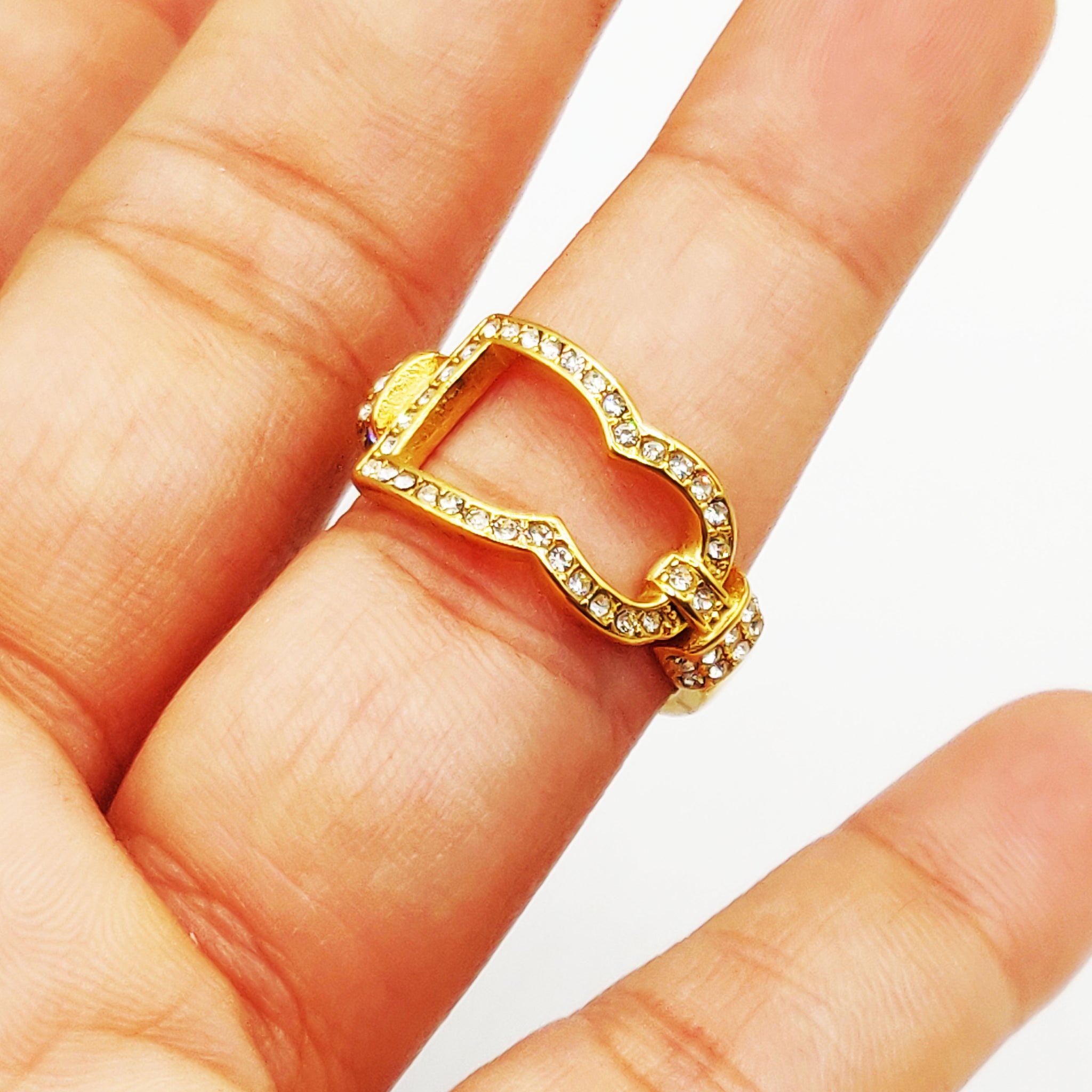 Bague Grand Bab El mansour Creux Cristaux Luxe
