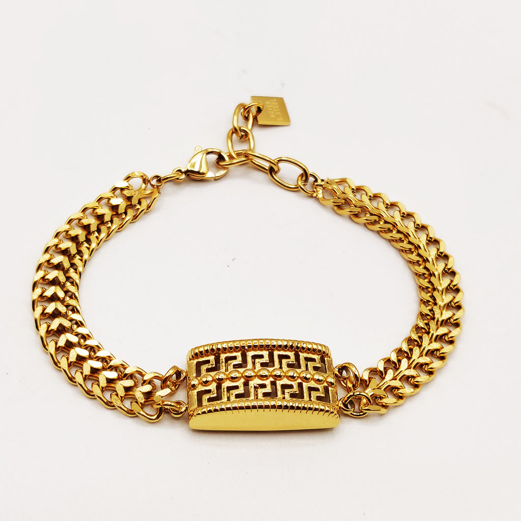 Bracelet Motifs V Luxe Multi Tresses