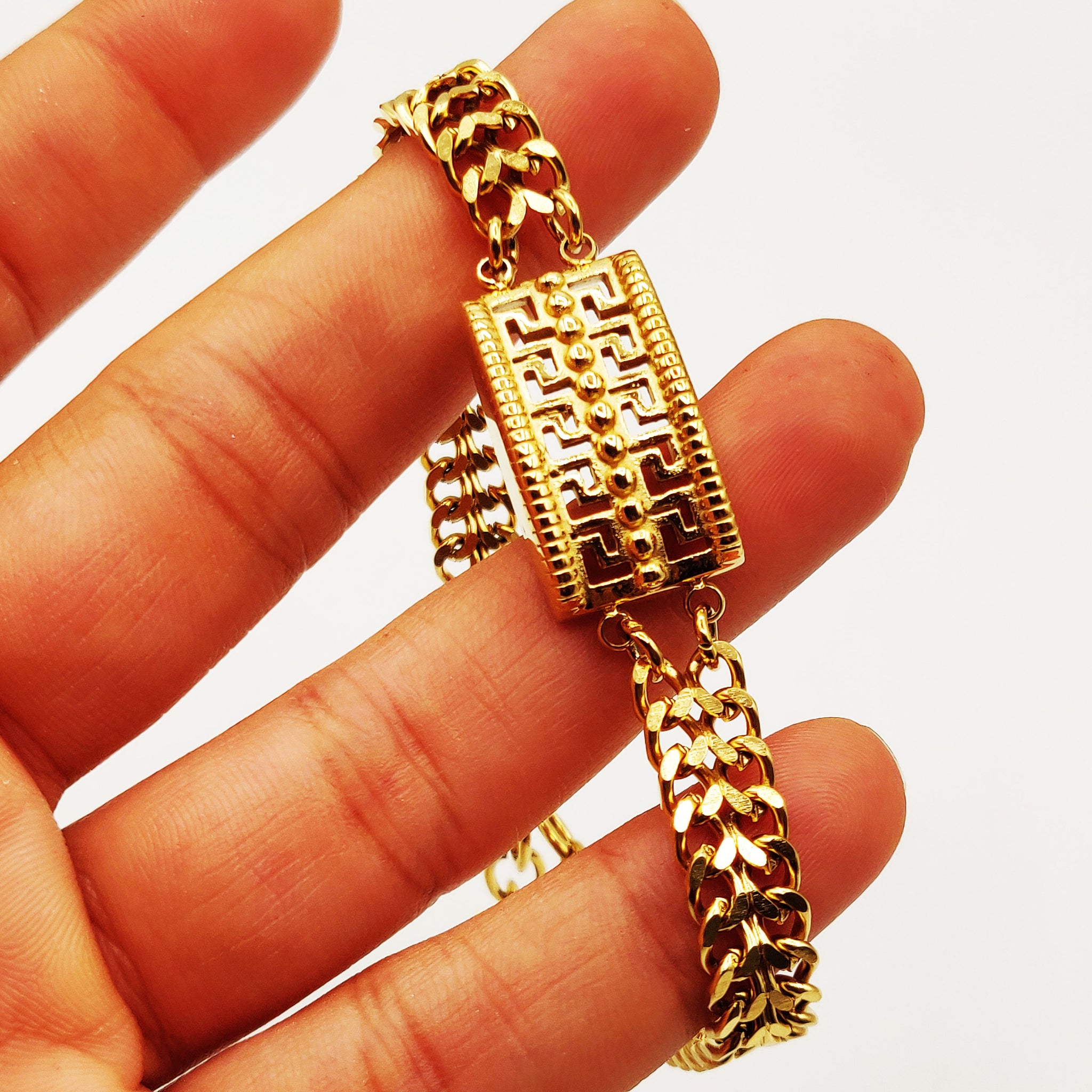 Bracelet Motifs V Luxe Multi Tresses