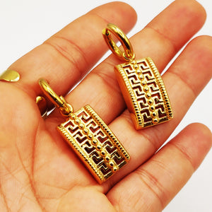 Boucles d'oreilles Motifs V Luxe Multi Tresses