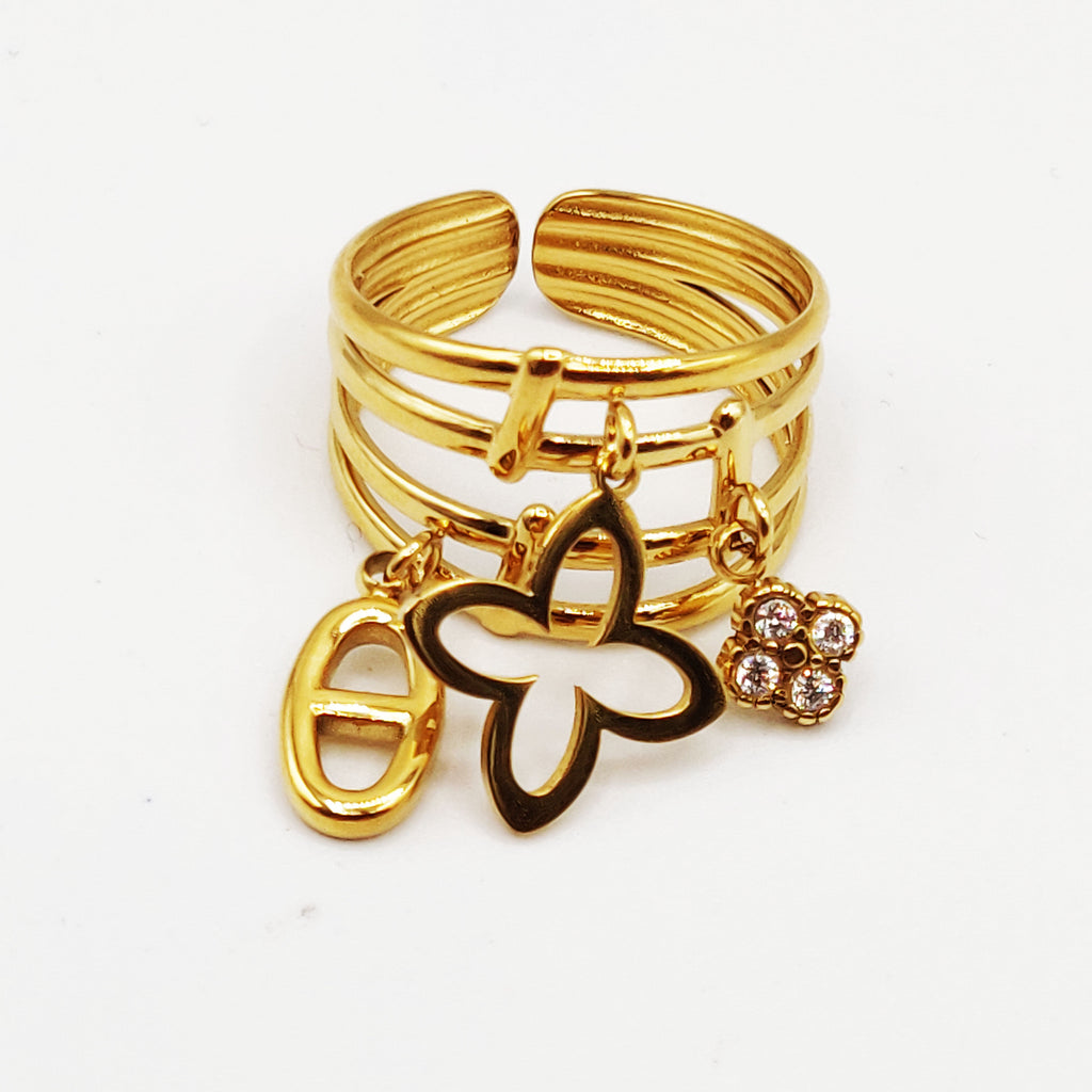 Bague Pendentifs Trèfles H Luxe