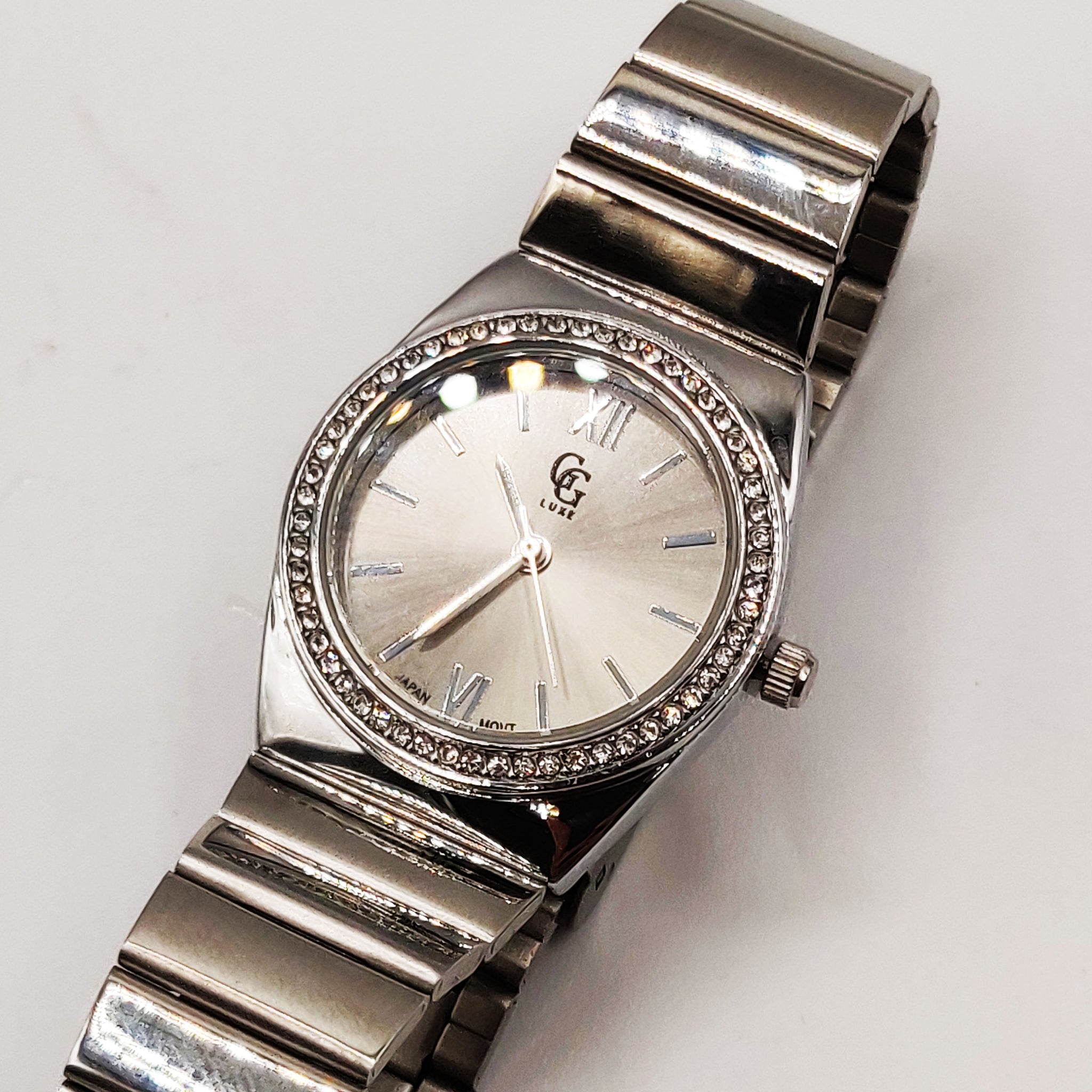 Montre GG Luxe BM9591 Fond Argenté Bracelet Argenté