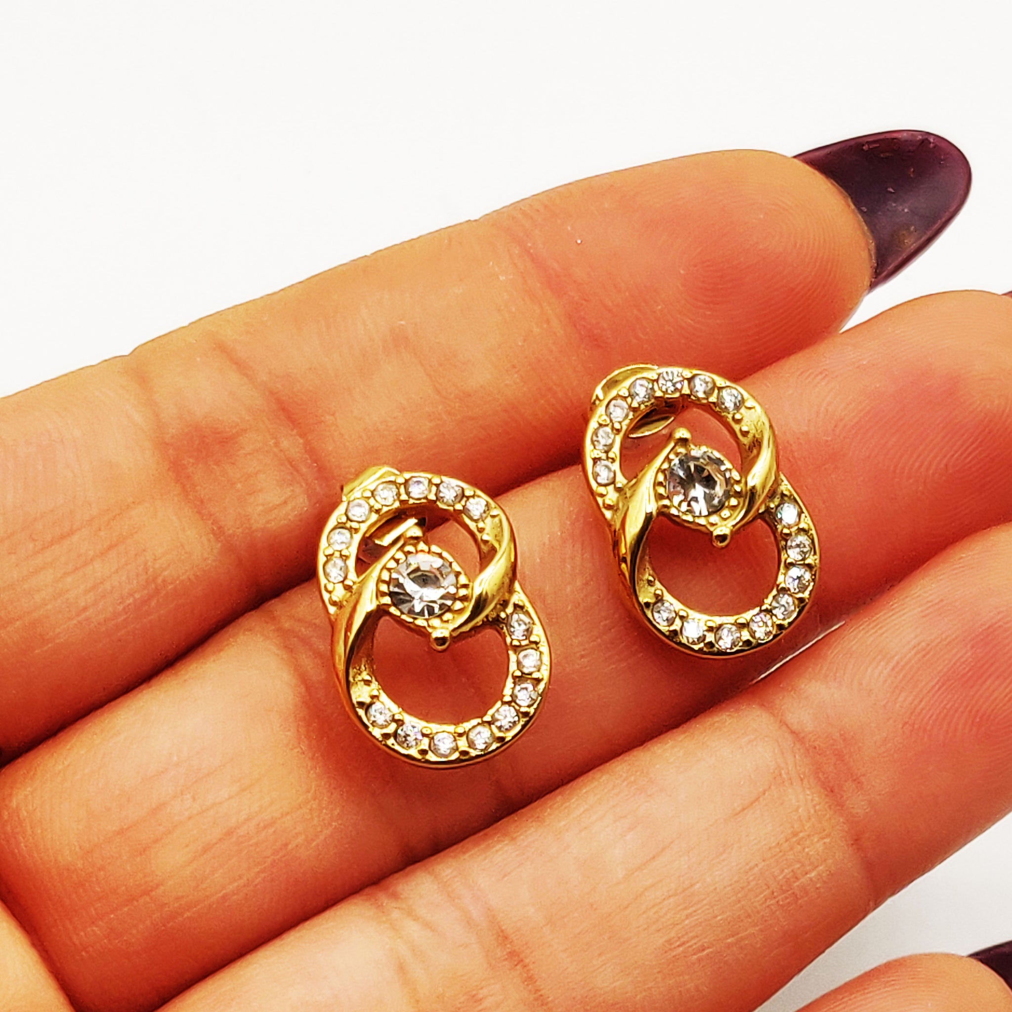 Boucles d'oreilles 8 Cristaux