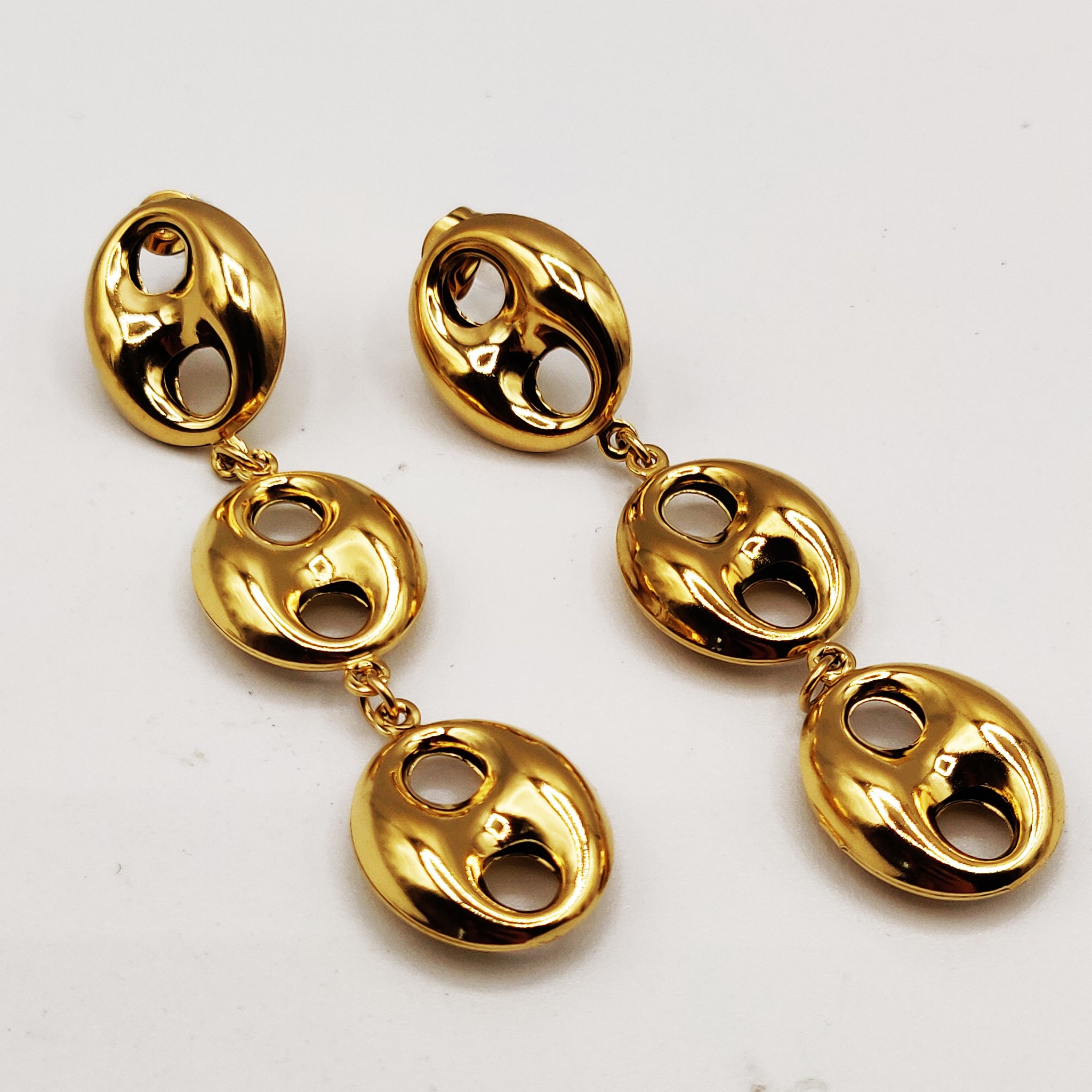 Boucles d'oreilles Multi Graines de Café Luxe