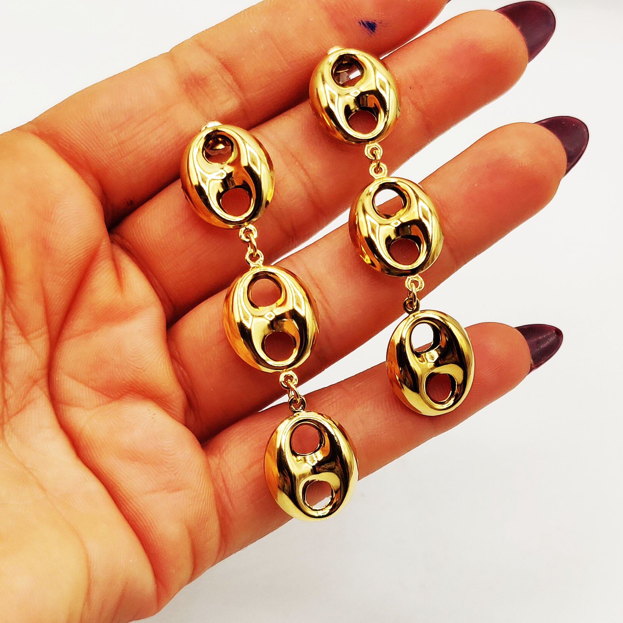 Boucles d'oreilles Multi Graines de Café Luxe