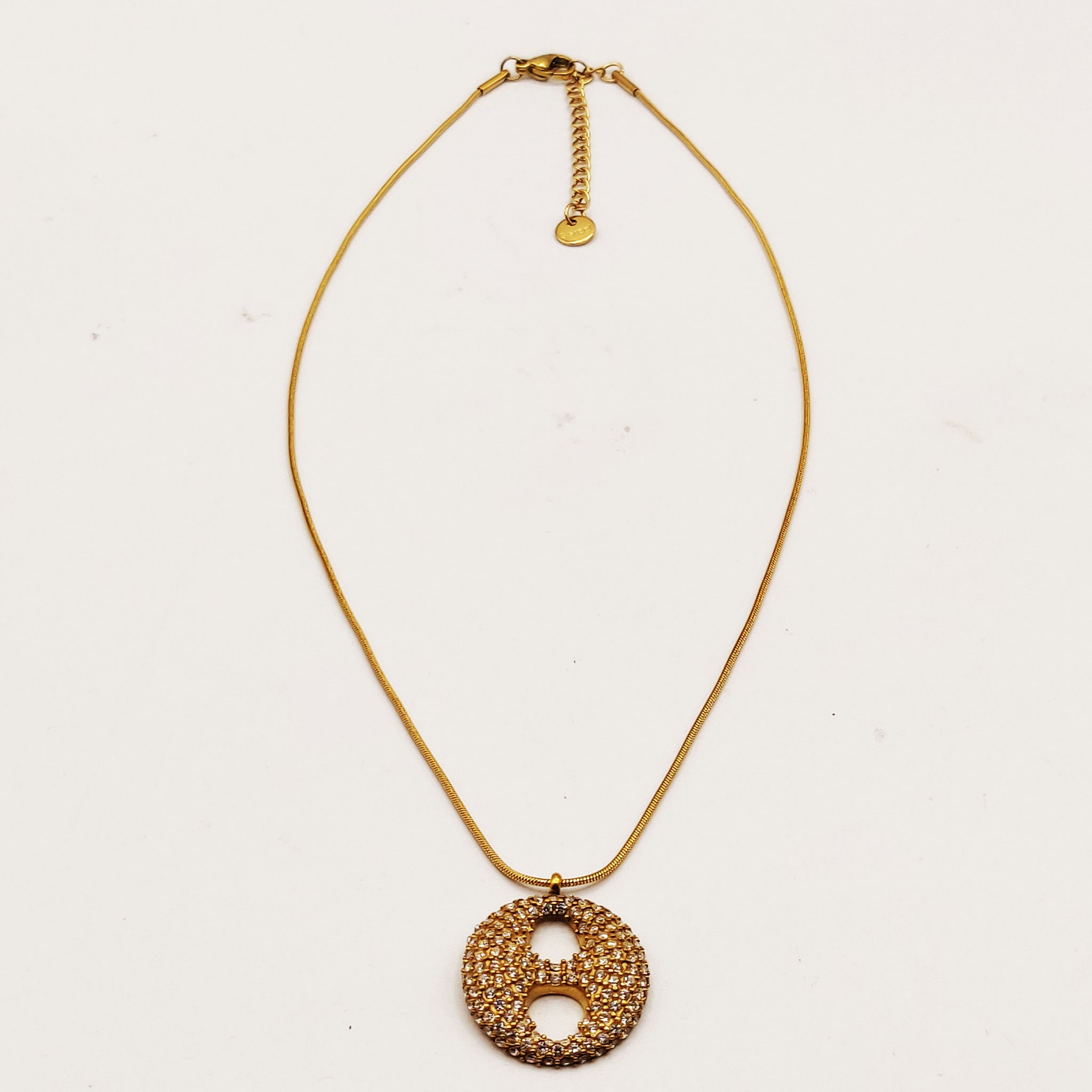 Collier Grande Graine de Café Full Cristaux