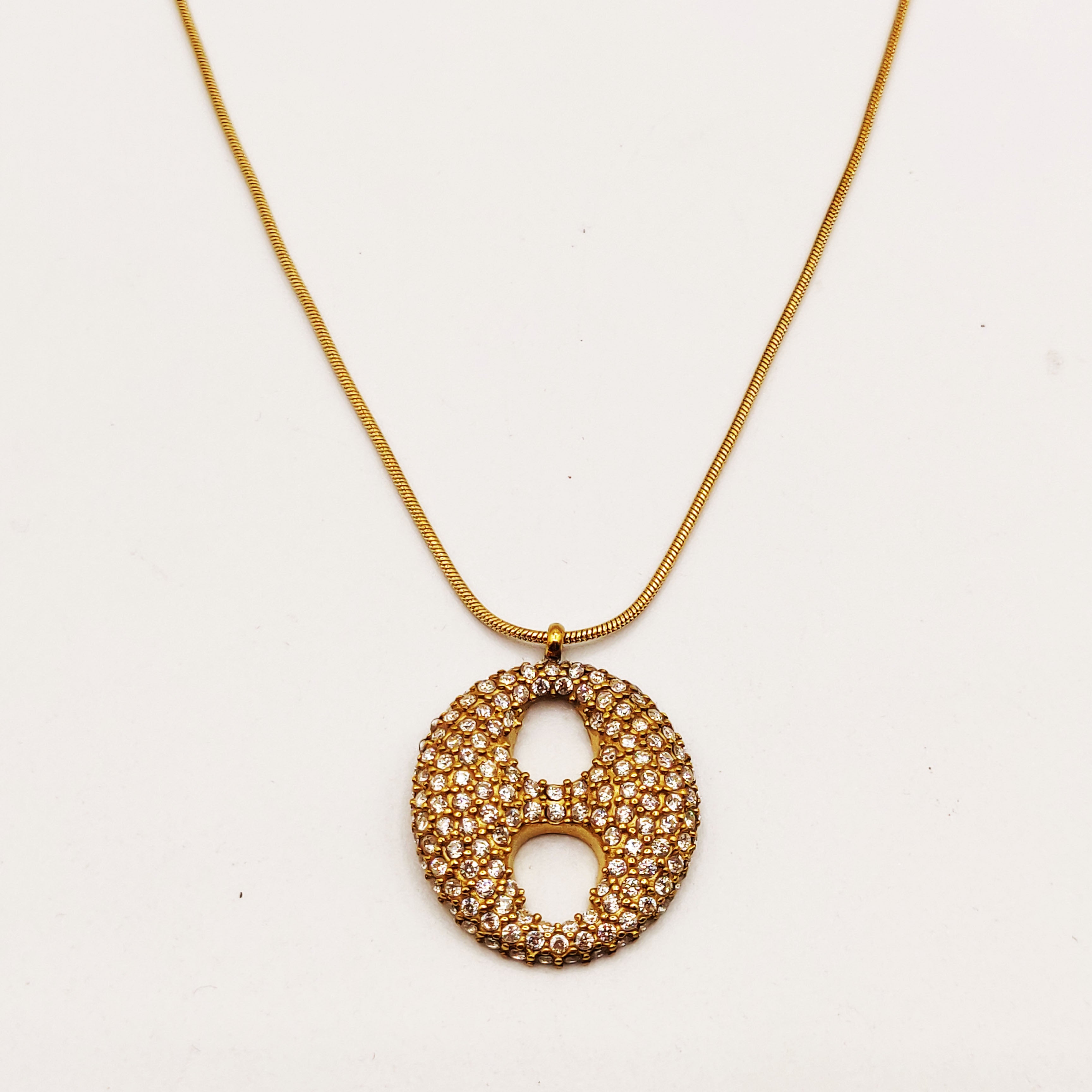 Collier Grande Graine de Café Full Cristaux