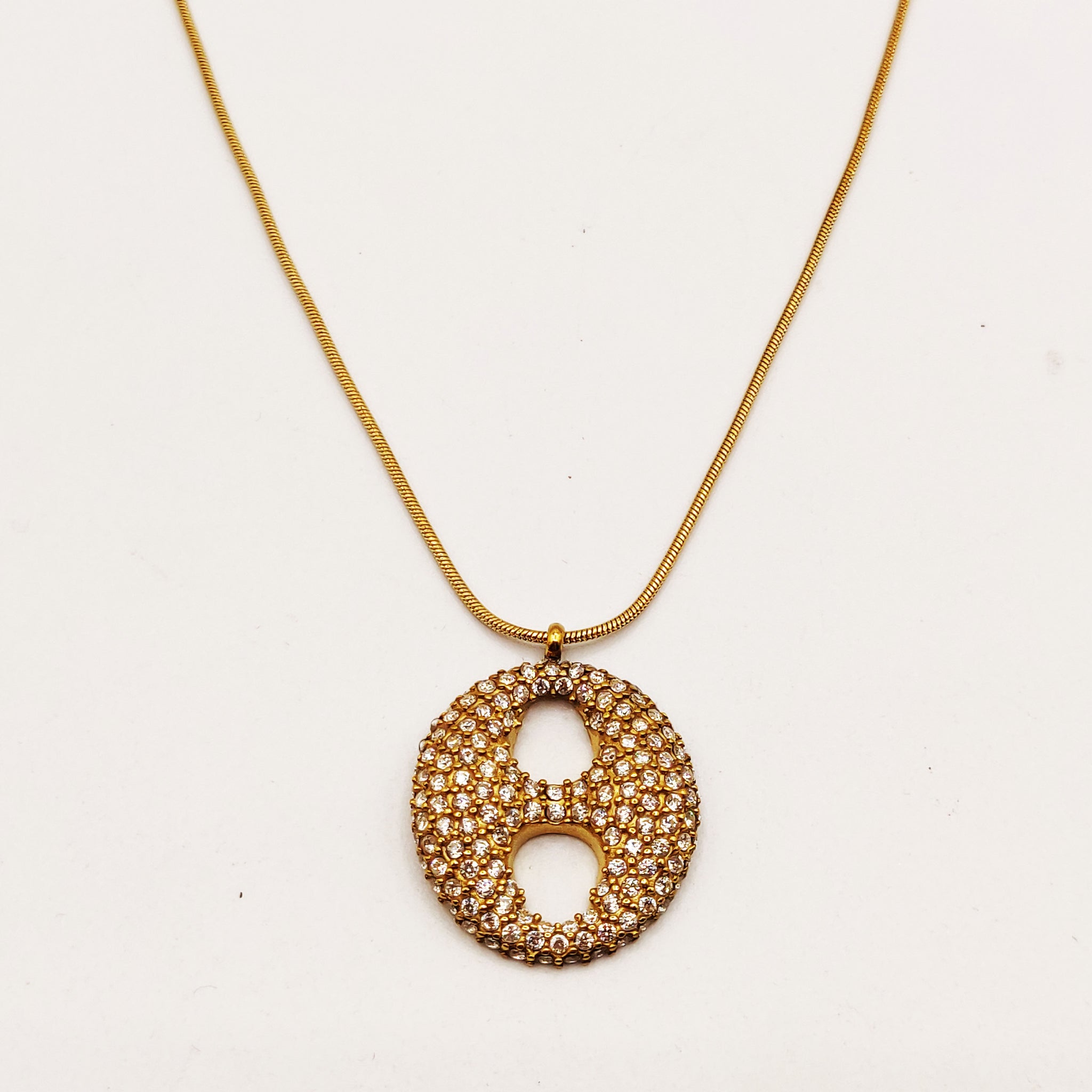 Collier Grande Graine de Café Full Cristaux