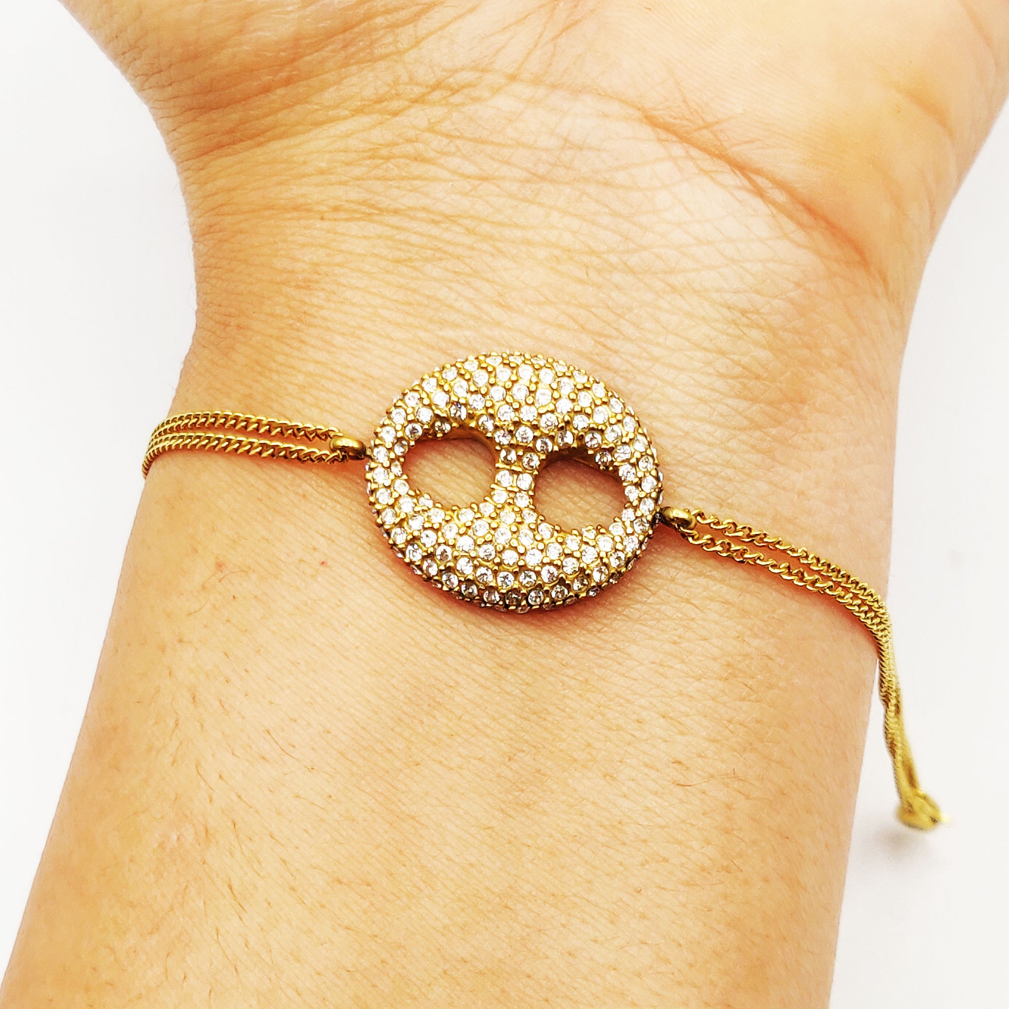 Bracelet Grande Graine de Café Full Cristaux