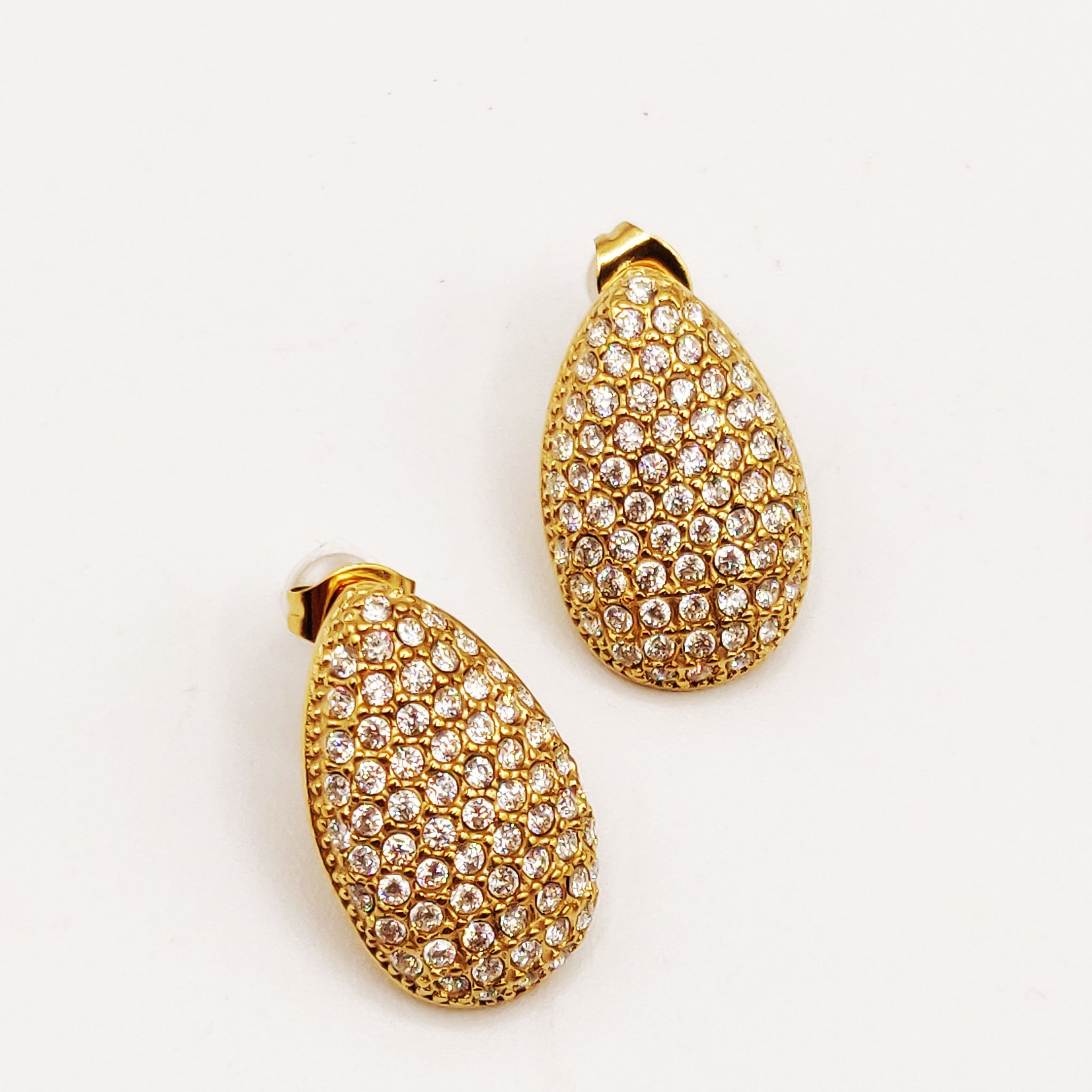 Boucles d'oreilles Grandes Gouttes Full Cristaux