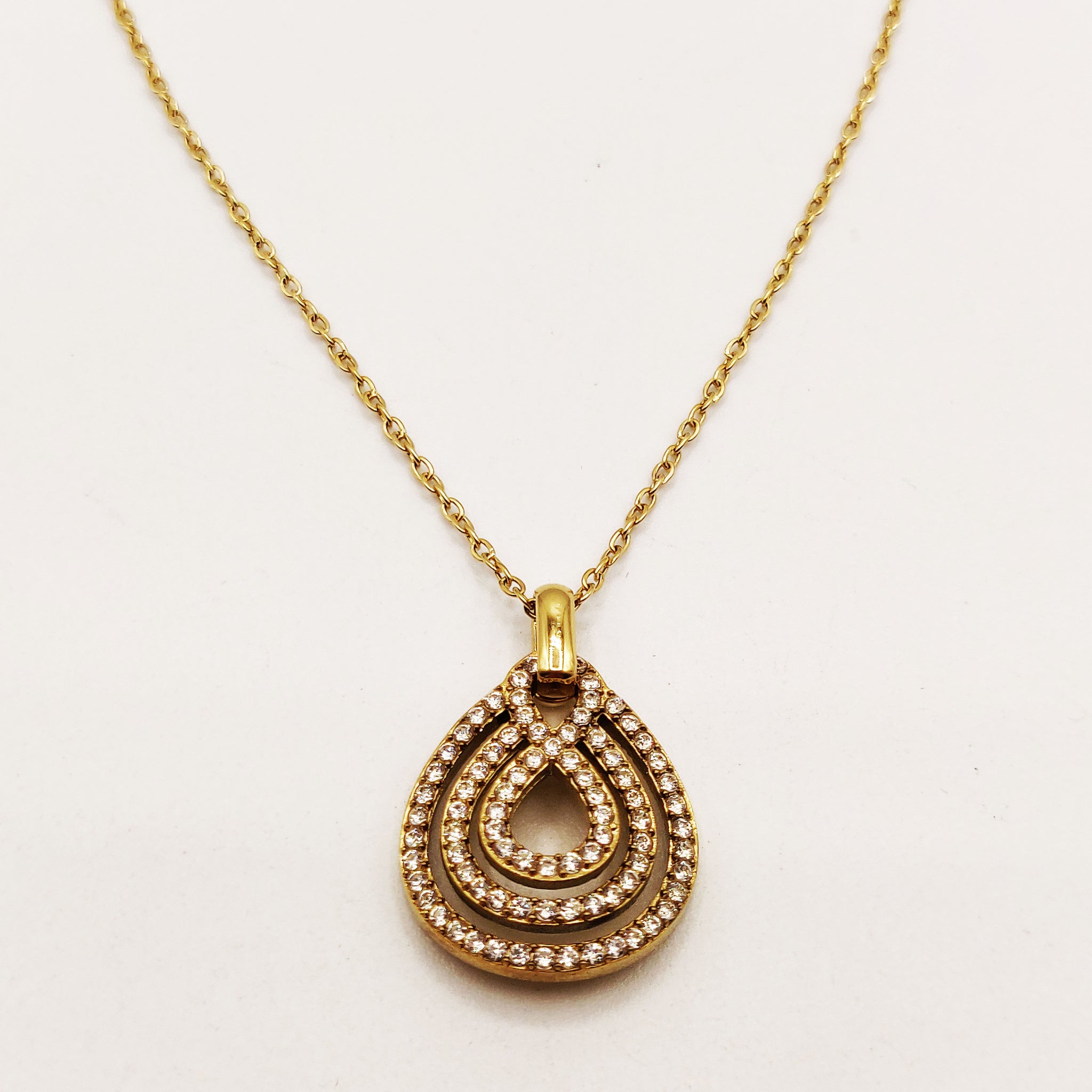 Collier Goutte Infinity Cristaux Luxe