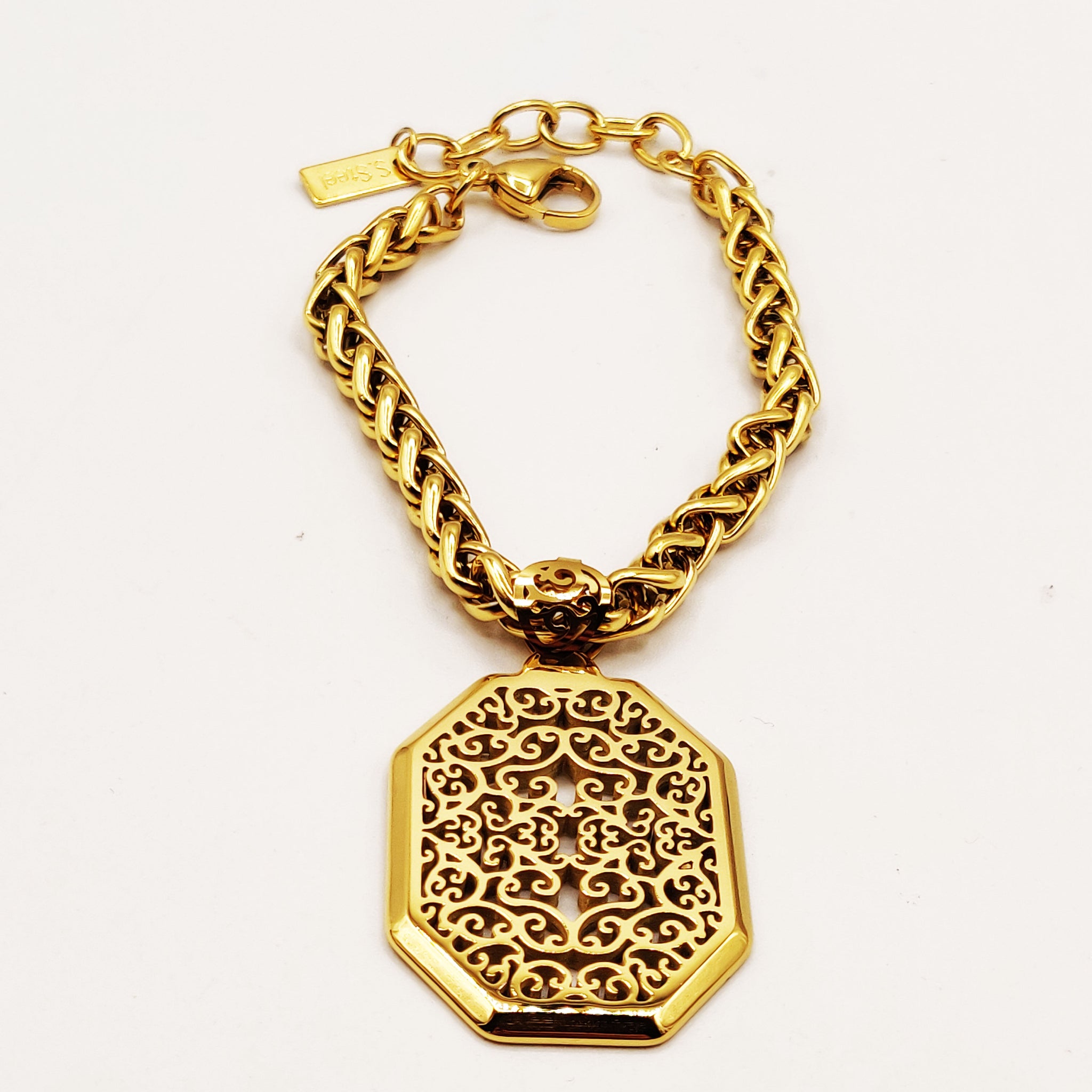 Bracelet Torsade Grand Cadran Motifs Orientaux Luxe