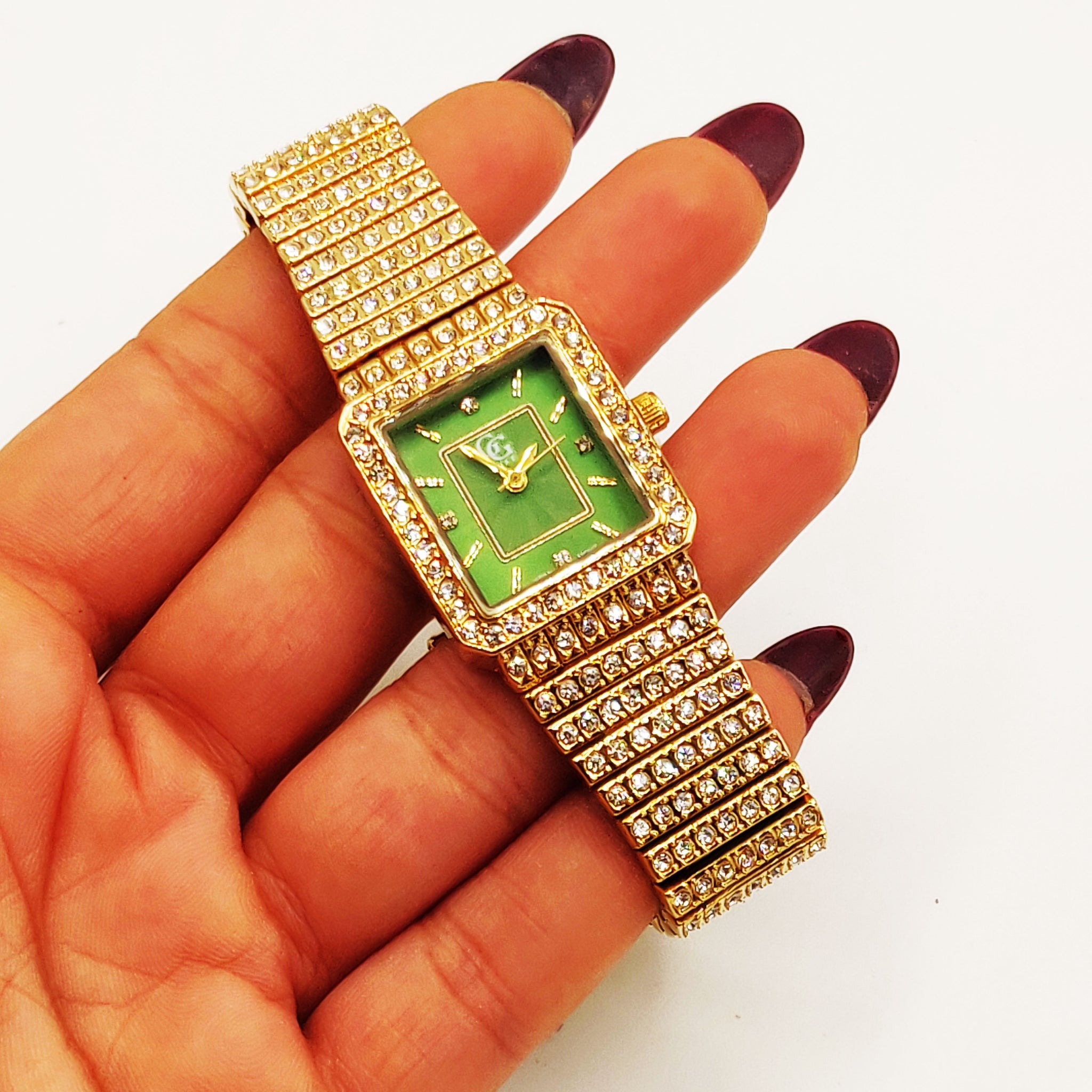 Montre GG Luxe GB91073 Fond Vert