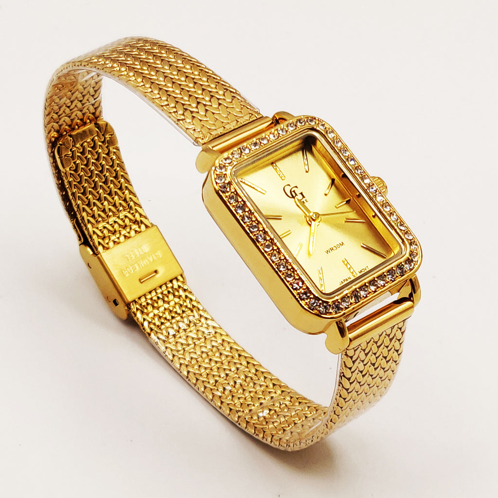 Montre GG Luxe FA120 Fond Doré