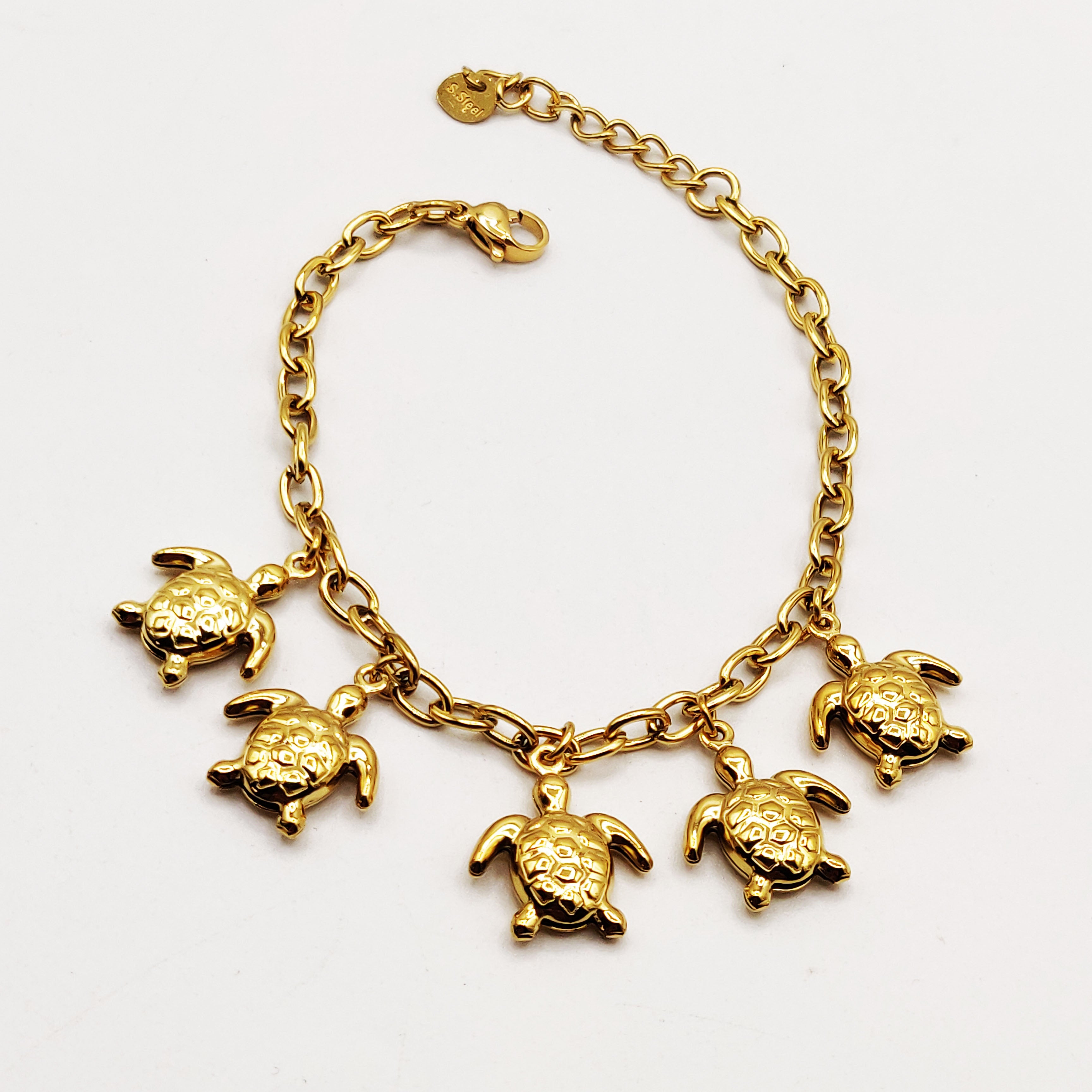 Bracelet Chaîne Bibelots Tortues Luxe