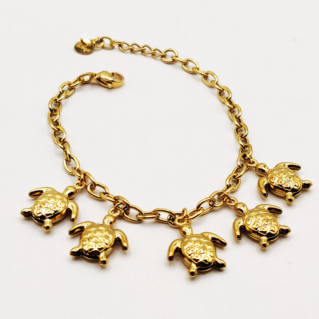 Bracelet Chaîne Bibelots Tortues Luxe