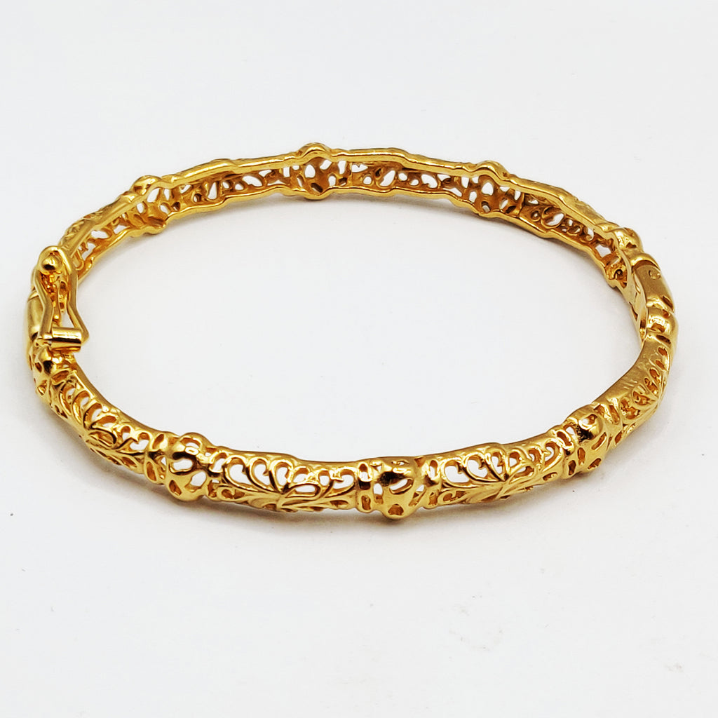 Bracelet Rigide Multi Boules Motifs Orientaux Fin Luxe